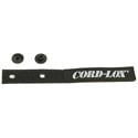 Cord-Lox 412R 1.5 Inch x 12 Inch Rivet Series Velcro Cable Ties - Black - 10 Pack