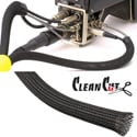 Photo of Techflex CCP0.25 1/4-Inch Flexo Clean Cut Fray-Resistant Expandable Braided Sleeving - Black - 100-Foot