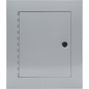 Custom 12x10x4 Flush Mount Enclosure w/ Door Loaded w/EtherCON/BNC/HDMI Connections - Black Anodized Panel
