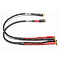 Custom RCA Female to RA Banana Breakout Cable with Techflex Sleeving - 16-Inch