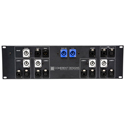 Custom 3RU Panel with PowerCon/XLR/Cat5e - Black