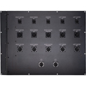 Custom 18 Inch x 24 Inch Hinged Rack Panel Loaded with SpeakON Connectors - Black Anodized Panel 7