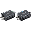 Camplex 12G-SDI over LC Simplex Single Mode Fiber Converter set with RS-485 Function