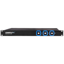 Camplex CMX-1RM-MTPQUAD opticalCON MTP NO12FDW-A to (3) SM QUAD NO4FDW-A Rack Mount