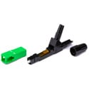 Photo of Camplex CMX-CA-2001 Quick Assembly Connector SC-APC Single Mode 9/125 -  Green - 5 Pack