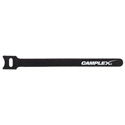 Photo of Camplex CMX-HKNLP Hook and Loop Cable Wrap 12mm x 180mm Black with White Logo - 500 Pack