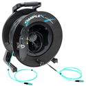 Photo of Camplex 2-Channel LC Multimode Indoor-Outdoor Fiber Optic Snake Reel - 500 Foot