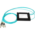 Camplex CMX-MM1X3LC-001 OM3 50u Multimode LC Fiber Optic 1x3 Splitter Cable - 1 Foot