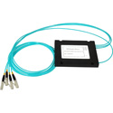 Camplex OM3 50u Multimode LC Fiber Optic 1x3 Splitter Cable - 1 Foot