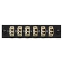 Camplex 6 Port LC Duplex 50/62.5 Multimode Fiber Adapter Plate Module with Phosphor Bronze Connectors