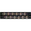 Photo of Camplex CMX-MP12STS 12-Port ST Single Mode Fiber Adapter Plate Module with Ceramic Connectors-Yellow