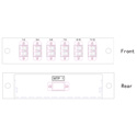 Camplex CMX-MPLGXM312LC 12 Fiber MM 50/10gig LGX Cassette - 1 MPO Male Connector to 12 LC Female Connectors