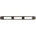 Camplex CMX-MPR-1RUP 1RU LGX 19-In Rack Mount Panel up to 3 Fiber Adapter Modules - B-Stock (Open Box)