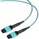 Photo of Camplex MTP Elite PC Male to MTP Elite PC Male 12-Fiber Cable-OM3 AQUA Multimode OFNP Jacket Round-15 Foot