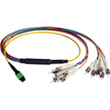 Photo of Camplex CMX-MTPSMST-003 MTP Elite APC Male to 12 ST UPC External Yellow Single Mode Fiber Breakout Cable-3 Foot