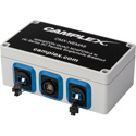 Photo of Camplex CMX-NEMA9 opticalCON QUAD NO4FDW-A to (4) SC Female Single Mode Breakout Box