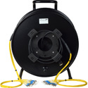 Photo of Camplex CMX-TR12ST 12-Channel ST Single Mode Tactical Fiber Optic Broadcast Cable on Reel - 1250 Foot