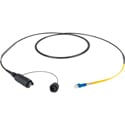 Camplex CMX-X1QLC02S QPC QMini HMA Compatible 2-Fiber Single Mode Expanded Beam to Duplex LC Breakout Cable - 3 Foot