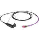 Camplex CMX-X1QLC04M QPC QMini HMA Compatible 4-Fiber OM4 Multimode Expanded Beam to Duplex LC Breakout Cable - 3 Foot