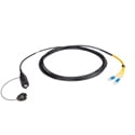 Camplex CMX-X1QLC04S QPC QMini HMA Compatible 4-Fiber Single Mode Expanded Beam to Duplex LC Breakout Cable - 3 Foot