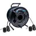 Photo of Camplex CMX-X3Q12SR QPC QFoca 12-Fiber Single Mode Hermaphroditic Tactical Fiber Cable on Reel - 500 Foot