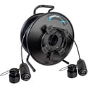 Photo of Camplex CMX-X3Q12SR QPC QFoca 12-Fiber Single Mode Hermaphroditic Tactical Fiber Cable on Reel - 750 Foot