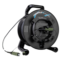 Camplex 4-Channel OM3 Multimode Expanded Beam NEUTRIK FIBERFOX EBC25 NKO4M3-FG-2 Fiber Cable Reel - 100 Foot