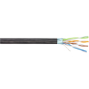Photo of Clark CN426C5TFS-1000 Ultra Flexible Rugged Shielded Tactical Cat 5E STP 4-pair Cable - Black - 1000 Foot