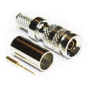 Photo of Coax Connectors 52-005-B6-EF1 DIN 1.0/2.3 Crimp/Crimp Plug True 75 ohm/12G for Belden 1855A - 100 Pack