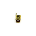 Coax Connectors 67-476-D66-8.3 Micro BNC Straight PCB Bulkhead Jack 3 Legs - 75 Ohm 12Ghz - 100 Pack