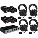 Photo of Portacom 2 Channel 4 Dual Muff Headset Wired Intercom System without Cables