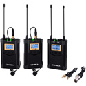 Photo of Comica CVM-WM100-PLUS Dual Lavalier / Single Receiver Wireless Microphone System