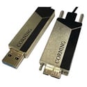 Corning COR-AOC-ABS2JME005M20 USB A 3.0 to USB Micro B 3.0 Optical Cable - 16.4 Feet/5 Meter