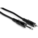 Hosa CPR-103 Unbalanced 1/4 Inch TS to RCA Interconnect 3 ft.