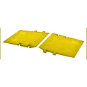 Photo of Cross Guard ADA Rail Attachments for Guard Dog CPRP-3GD-DO. Yellow