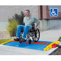 Photo of Cross Guard ADA Ramp Attachments for Guard Dog GD3X225 - 3 Foot - Blue