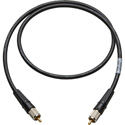 Laird CR-CR-18IN-BK Canare LV-61S RCA to RCA Video Cable - 18 Inch Black