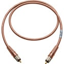 Photo of Laird CR-CR Canare LV-61S RCA to RCA Video Cable - 18 Inch Brown