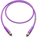 Photo of Laird CR-CR-18IN-PE Canare LV-61S RCA to RCA Video Cable - 18 Inch Purple