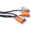 Hosa CRA-201PB Dual RCA to Dual Piggyback RCA (1 m)