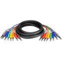 Hosa CSS-802 Balanced 1/4-Inch to 1/4-Inch 8-Channel Audio Snake Cable - 2 Meter