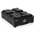 Core SWX FLEETQ4Ai 4-Position 3-Stud Fast Simultaneous Li-Ion Camera Battery Charger - Bluetooth Tech - 90W Power Supply
