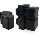 Core SWX NANO-V150K4 Compact V-mount Battery Kit with x4 NANOV150 and x1 GPX4S Hard Bundle