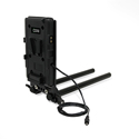 Core SWX 15mm Rail Mount Cheese Plate with V Mount Battery Plate with 18in Regulated 8V cable for Canon C100/C100MK2