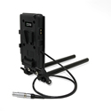 Photo of Core SWX 15mm Rail Mount Cheese Plate with V Mount Battery Plate with 10in 2-Pin Coil Cable for RED Komodo