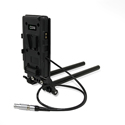 Core SWX 15mm Rail Mount Cheese Plate with V Mount Battery Plate with 10in 2-Pin Coil Cable for RED Komodo