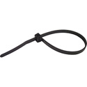 Photo of Cabletronix 8BL-C 8-Inch Black Ties - 100 Pack