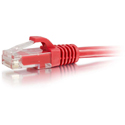 Photo of C2G Cat6 Unshielded (UTP) Ethernet Cable - Cat6 Network Patch Cable - Red - 7 Foot
