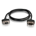 Photo of C2G 52183 3ft Serial RS232 DB9 Null Modem Cable with Low Profile Connectors M/F - In-Wall CMG-Rated