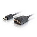 8 Inch DisplayPort 1.1 Male to DVI-D Female Adapter Cable